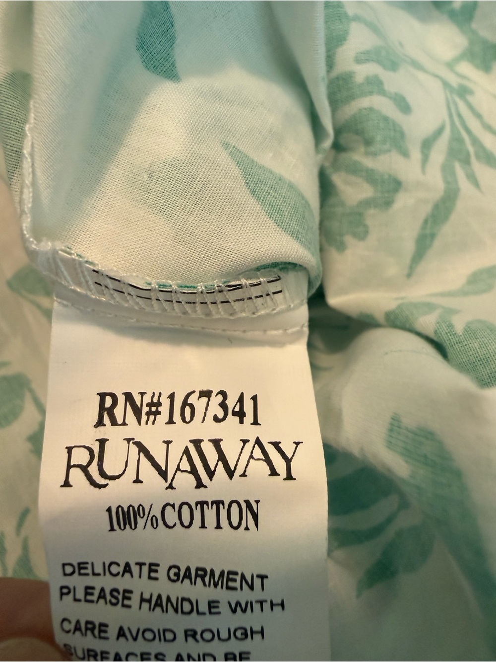 Runaway The Lablel Ayla White Maxi Skirt with Green Floral Print XS - Picture 8 of 11